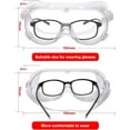 thumbnail image 2 of 2 Pcs Safety Goggles Clear Anti Fog Lens Protective Eyewear Lab Safety Splash-proof Fit Over Glasses For Adult Work, 2 of 5