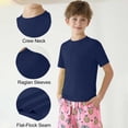 thumbnail image 5 of Boy's Girls 50+ Rash Guard Swim Shirts Kids Teens Short Sleeve T Shirt Fishing Surfing Water Beach Tops Running Workout Gym Active Tee Shirt, 5 of 9
