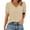 Khaki, variant on Enridrech Women's Summer Blouse Casual Loose Crew Neck Cute T Shirt Top for Women Puff Short Sleeve Shirts Tops