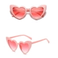thumbnail image 2 of Lumistal Sunglasses for Women Love Heart Frame UV Protection Lightweight Outdoor Sun Glasses for Party Concert Vacation Photo Prop UV Glasses B One Size, 2 of 2