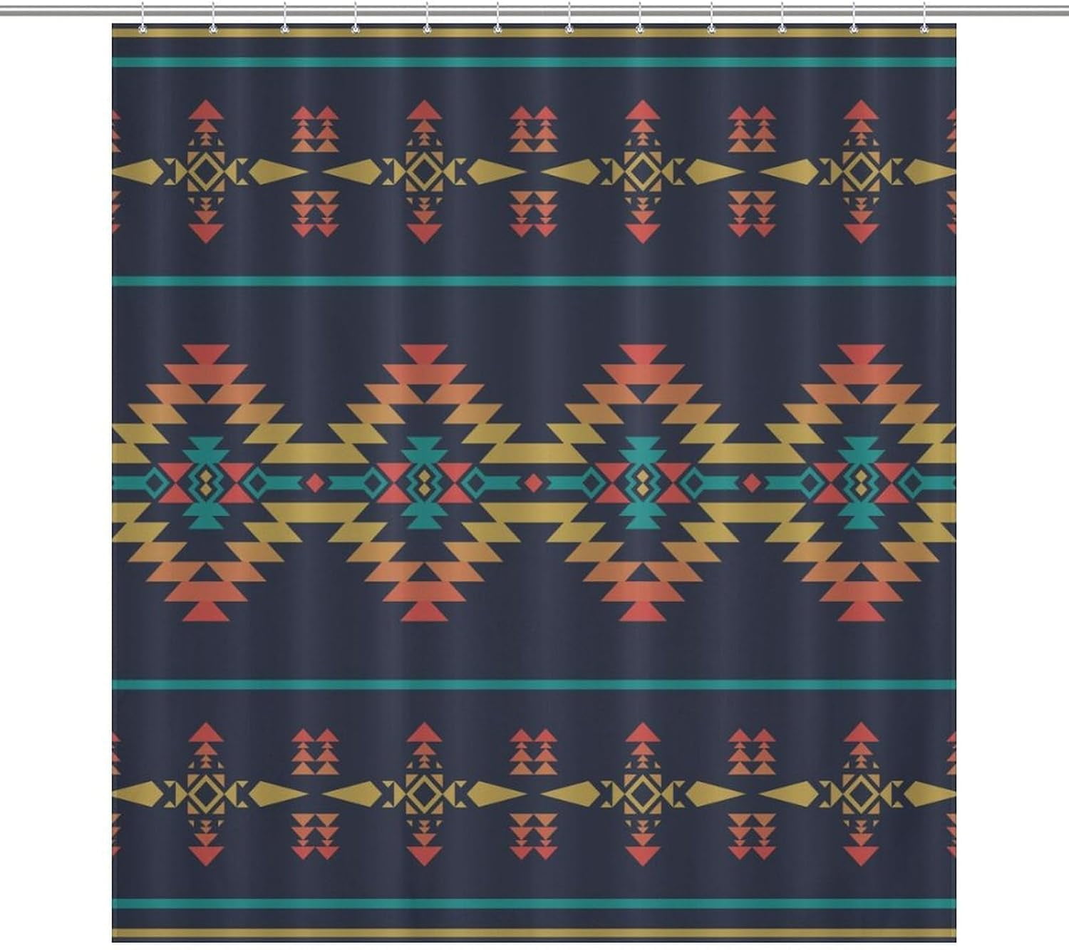 Highland Cow Duschvorhang – Lustiges Tier-Motiv Mit Blumen | Wasserdichtes Polyester, 183x183 Cm | Inkl. 12 Haken | Für Badezimmer-Deko