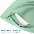 thumbnail image 5 of PiccoCasa 2 Packs Microfiber Pillowcases with Envelope Closure, King Spa Blue, 5 of 8