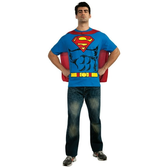 DC Comics Superman T-Shirt Costume for Adults by Rubies, Men's XL