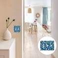 thumbnail image 7 of Yayeee Toggle Light Switch Wall Plate 2-Gang 4.56"x4.48" Decorative Outlet Cover, Blue Dots, 7 of 7