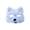 Blue, variant on Mskk Furry Leopard Cat Fox Half‑Face Mask, Plush Animal Cosplay Eye Mask, Halloween Carnival Fancy Dress Costume Party Accessory for Adult, Gold