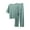 Green, variant on UYISJ 2 Piece Outfits for Women Casual Ribbed Knitted Loose Fit Short Sleeve Top and Solid Color Wide Leg Pants Casual Dressy Loose Fit Outfits