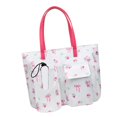 thumbnail image 4 of Bolso de mano con cremallera para mujer, bolso de playa para ir de compras, al trabajo, para ir al trabajo, para uso diario y vacaciones. Pajarita blanca, 4 of 8