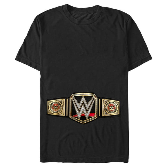 Men's WWE Championship Belt Graphic Tee Black Large