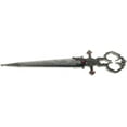 thumbnail image 5 of 10 1/4" Silver Bodice Renaissance Scissor Dagger for EDC use, Renaissance Props, and Cosplay Costumes, 5 of 5