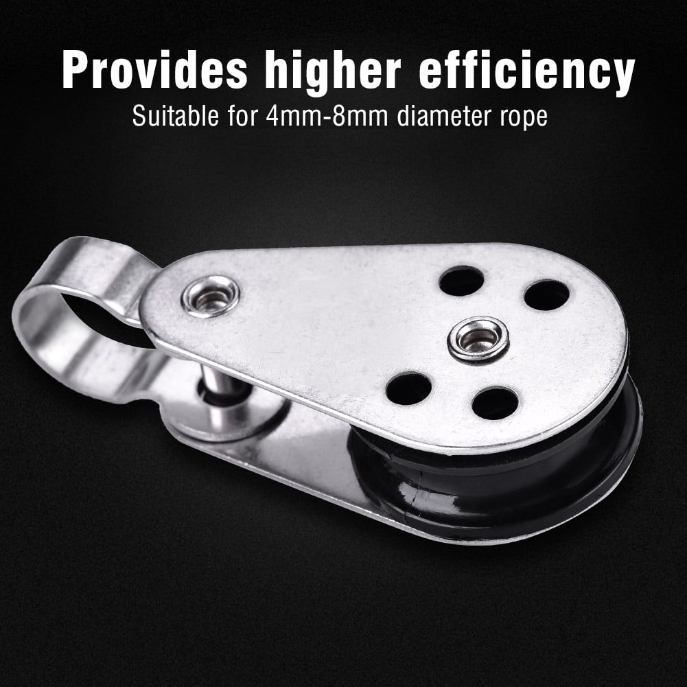 Higher Efficiency Kayak Anchor Pulley, Stainless Steel Pulley, Easier