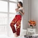 thumbnail image 5 of Fotbe Happy New Year2 Pantalones de Pijama para Mujer, Pantalones de Dormir, Pantalones Pj con Cordón y Bolsillos-Large, 5 of 6