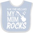 thumbnail image 3 of Inktastic For the Record, My Mom Rocks Boys or Girls Baby Bib, 3 of 4