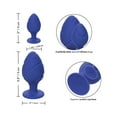 thumbnail image 3 of Cheeky Blue Textured Butt Plug Set, 3 of 5
