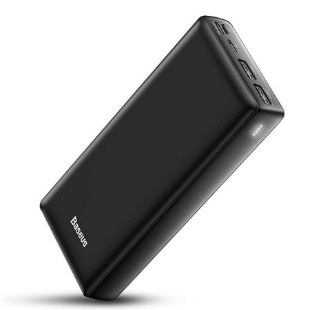 Baseus 30000mAh Power Bank, USB C Portable Fast Charging External Battery Pack for iPhone Samsung More