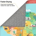 thumbnail image 6 of Easygdp USA Tourist Map Microfiber Dish Drying Mat for Kitchen Counter,Heat Resistant Drainer Mats with Non-slip Backed,Super absorbent, 6 of 8
