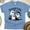 CarolinaBlue, variant on Spooky But Cuddly T-Shirt | Cute Ghost and Black Cat Halloween Graphic Tee, Maroon, Size S