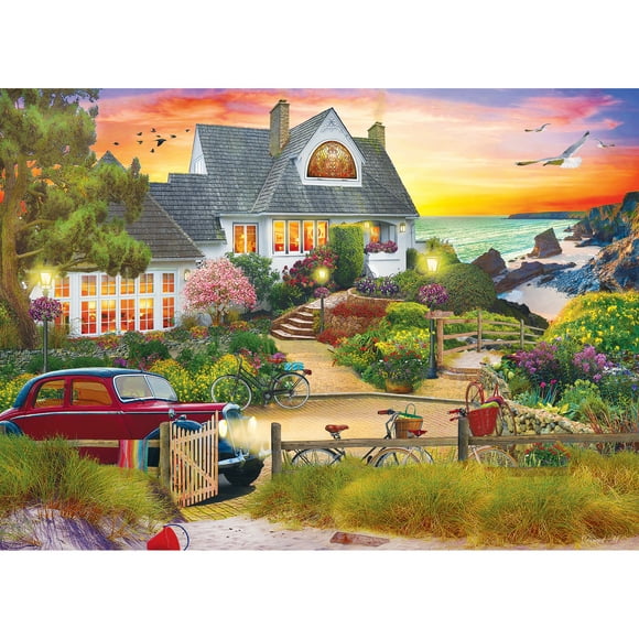 RoseArt - Lieux favoris 1000 pièces - colline en bord de mer - Puzzle emboîtable pour adulte