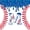 White Blue Red M, variant on meiyoeat Ice Cream Drip Monogram A 7-Piece Twin Bedding,Abstract Baseball Print Bedding Comforter Set For Boys,Reversible