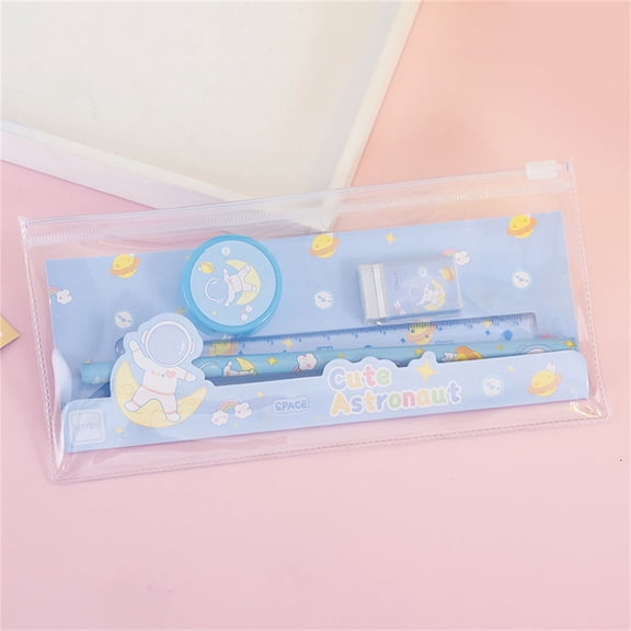 YYKihy Transparent Pencil Case & Study Kit Set