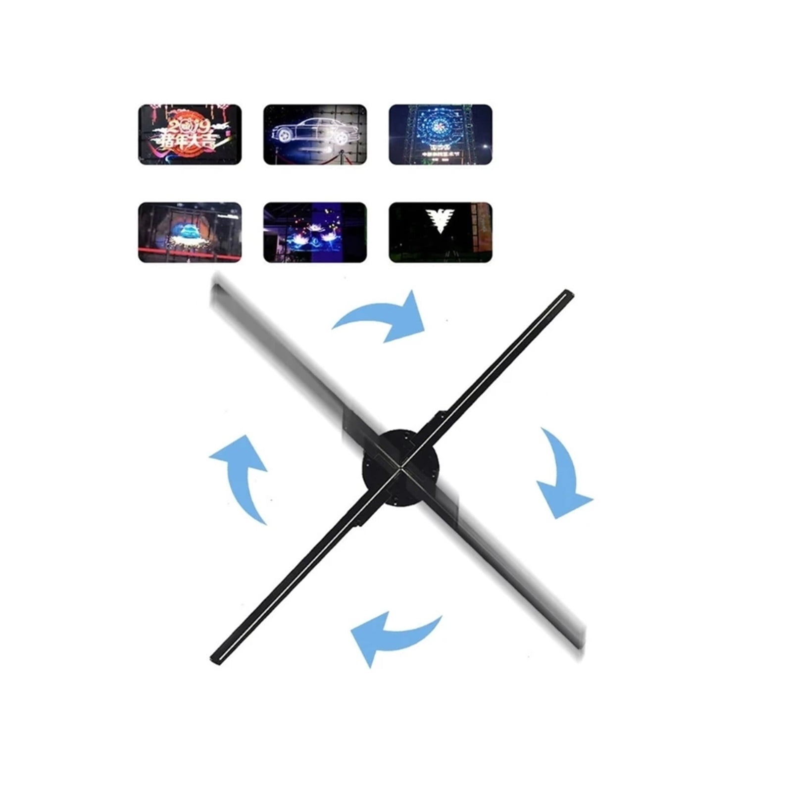 Phone 3D Hologram Projector Advertising Display LED Holographic Fan ,Versatile And Practical