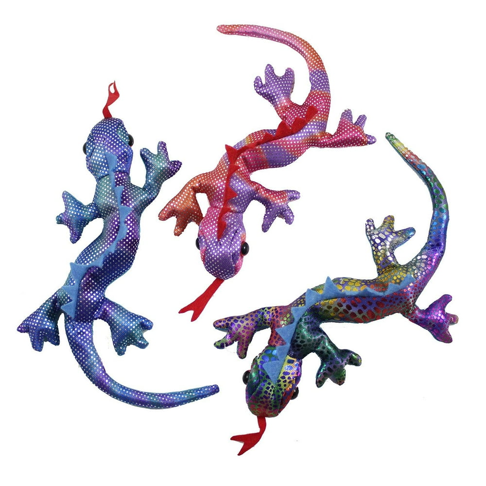 Set of 3 Lizard Sand Filled Animal Toy Heavy Weighted Sandbag