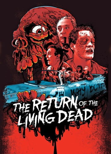 Return of the living dead horror movie poster tin sign dorm room art wall decor 