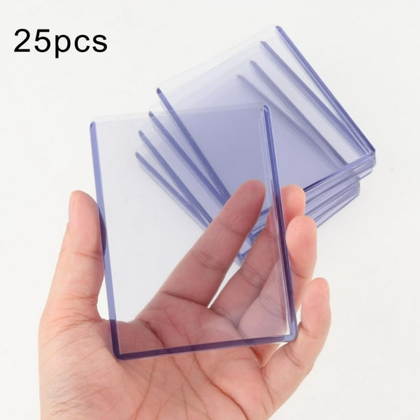 Yinanstore 25 Pieces Transparent Card Sleeves Card Holder Display Durable  Trading Card Sleeves for Gaming Cards Hobbyists Pro Collectors 