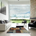 thumbnail image 6 of Ahgly Company Indoor Rectangle Abstract Bakers Brown Abstract Area Rugs, 7' x 9', 6 of 6