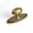 Antique Brass - Oval Backplate Style 1-Knob-6, variant on Antique Pewter knob with 1.2'' Dia 6-pack Cabinet Dresser Hardware Knobs