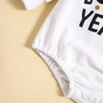 thumbnail image 5 of WOYY Newborn Boys New Year Bodysuit Letter Printed Long Sleeve Pullover Romper Playsuit, 5 of 5