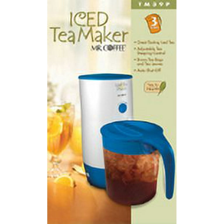 Best Buy: Mr. Coffee 3-Quart Iced Tea Maker White/Blue TM3