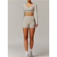 thumbnail image 4 of Conjuntos de entrenamiento for mujer, 2 piezas, sujetador deportivo, camiseta sin mangas, polainas de cintura alta, gimnasio, Yoga, ropa activa, Top de entrenamiento for mujer, 4 of 6