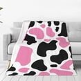 thumbnail image 1 of Fotbe Cow Spots Manta de Franela Acolchonada con Estampado, Súper Suave y Esponjosa, Extra Grande para Sofá, Cama, Uso Todo el Año-50"x40", 1 of 7