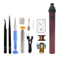 thumbnail image 2 of Kit de Soldador de Temperatura Ajustable de 15 W, Alambre de Soldadura, de Alambre, Bomba Desoldadora, Pinzas, Puntas, Soporte, Destornillado rojo Soledad pluma de soldadura usb, 2 of 8
