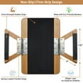 thumbnail image 2 of Shamrock Home Bamboo Couch Arm Table for Living Room Couches, Tv Tray Side Tables for Small Spaces, Beige 13.75*9.5, 2 of 8