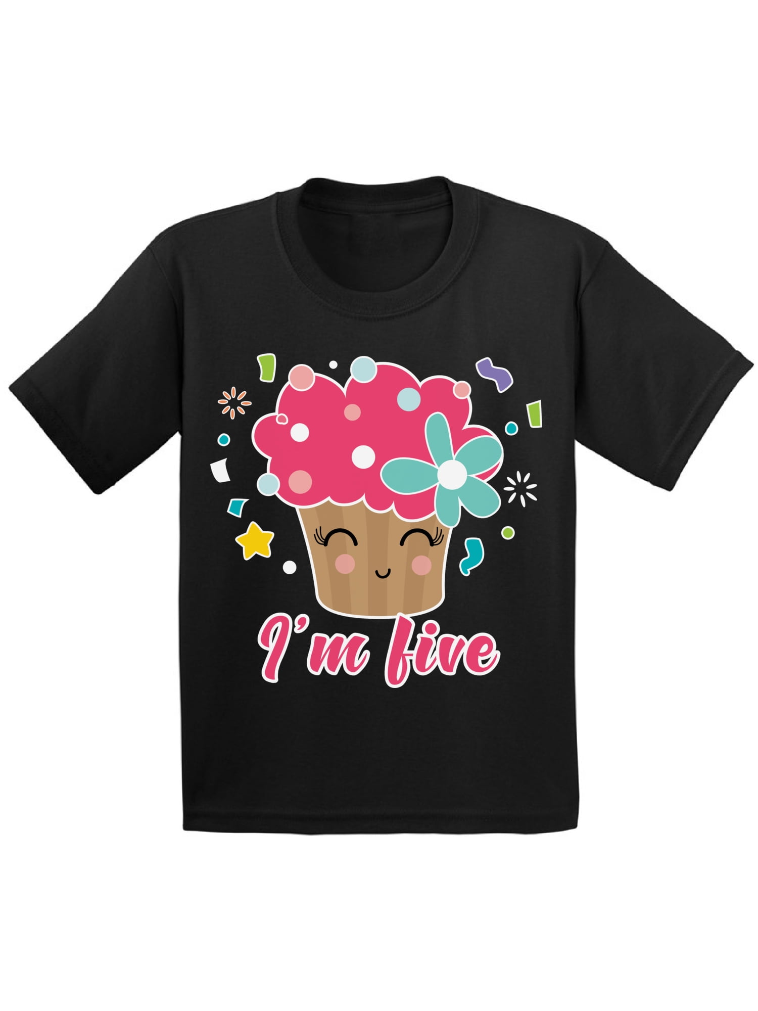 5 Years Old Kids Outfit Cupcake Five 2T Shirts 3T Clothes 5 Years Old