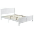 thumbnail image 2 of Zimtown Queen Bed Frame,Solid Pine Wood Twin Platform Bed Frame, Bedroom Queen Bed with Headboard for Adults, White, 2 of 11
