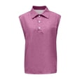 thumbnail image 5 of Tank Tops Men Summer Casual Lightweight Breathable Collared Sleeveless Polo Shirt Vacation Beach Shirt, 5 of 5