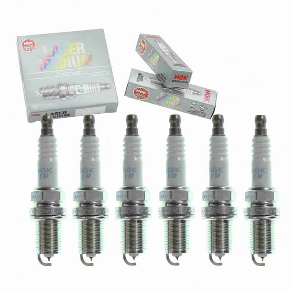 6 pc NGK Laser Iridium Spark Plugs compatible with Audi Q5 3.2L V6 2009-2012