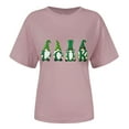 thumbnail image 4 of St Patricks Day Shirts for Women Lucky Irish Shamrock Shirt St Pattys Day Short Sleeve Tees Tops, 4 of 5