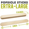 thumbnail image 2 of Palitos de manualidades WISYOK jumbo de madera de 20 cm, 500 piezas, 2 of 7