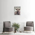 thumbnail image 2 of HFDF Highland Cow Wall Art Cow Wall Art Farmhouse Wall Art Animal Canvas Wall Art Cow Picture Farmhouse Canvas Wall Art Highland Cow Canvas Cow Poster for Home Farmhouse Decor 20x24inch Framed, 2 of 6