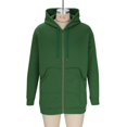 thumbnail image 2 of Men's Lightweight Hoodies with Pocket Comfy Linen Blend Spring Fall Tops Button Drawstring Pullover Sweatshirt (3XL, Army Green), 2 of 7