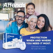Attends DermaDry Plus Adult Brief DDP20 Medium Case of 96, White