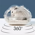 thumbnail image 4 of Hamster Bathroom Transparent Hamster Mouse Pet Toilet Cage Box Bath Sand Room Toy House Small Pet Supply Accessories, 4 of 9