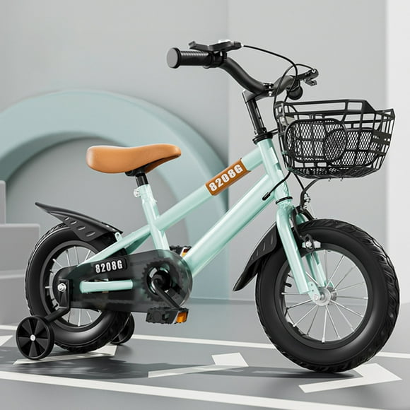 Vélo pour Enfants pour les Filles Âgées de 3 à 7 Ans avec des Roues d'Entraînement