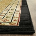 thumbnail image 3 of SAFAVIEH Lyndhurst Isadora Traditional Bordered Area Rug, Black/Tan, 8' x 11', 3 of 5