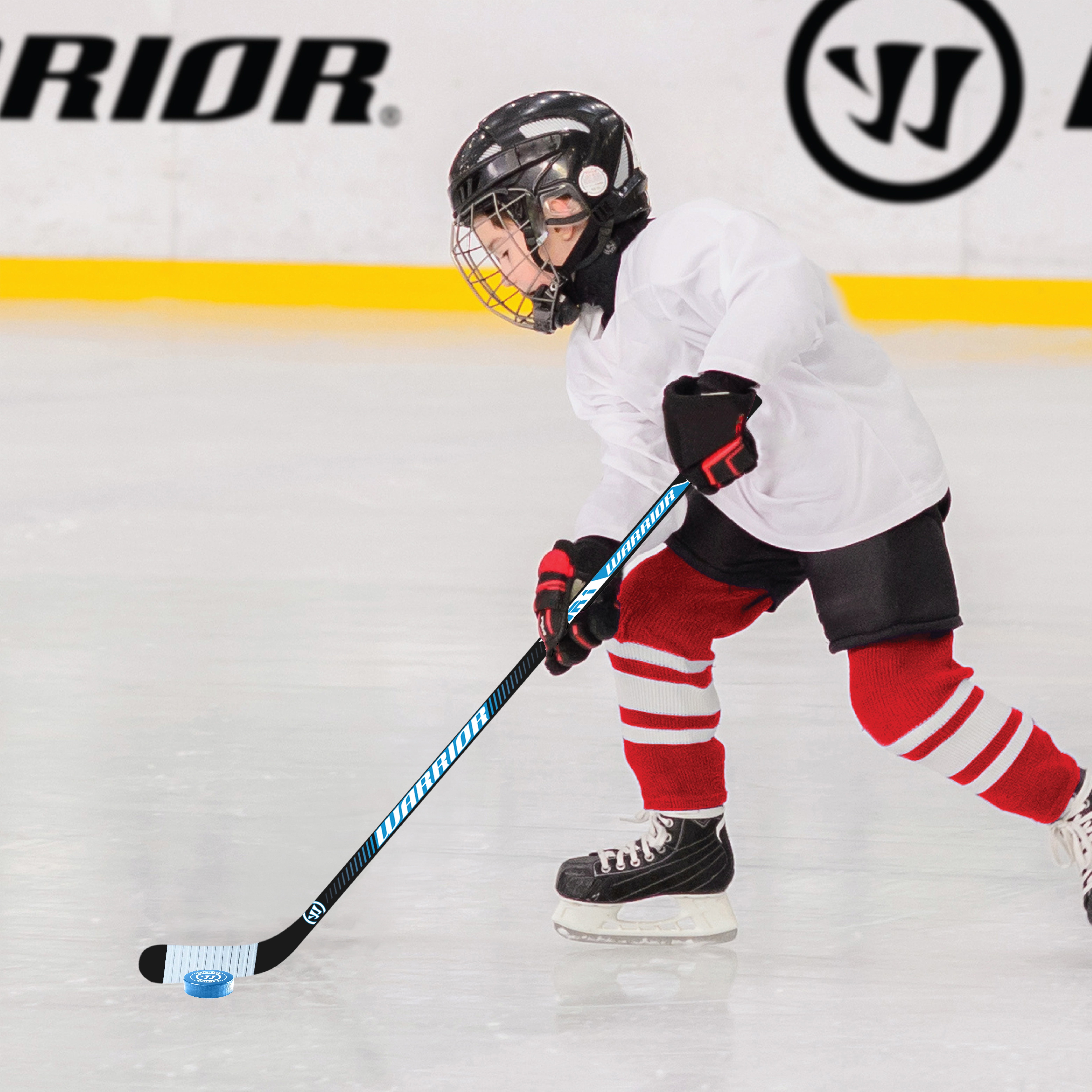 Warrior 50″ Wood Street Hockey Player Stick, Youth Ages 5–10, Right-Hand Curve