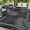 Black Grey, variant on Soonbuy 8x10FT Outdoor Rug with Palm Leaf Pattern, Waterproof Reversible Patio Carpet, Fade Resistant Outdoor Area Rug with Heavy Duty Non-Slip Backing for Deck, Backyard, Pool, Porch, Living Room