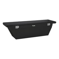 UWS EC10772 69-Inch Gloss Black Heavy-Wall Aluminum Deep Angled Truck Tool Box with Low Profile, RigidCore Lid